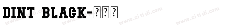 DINT Black字体转换